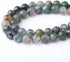 32PCS 12MM Natural Moss Agate Stone Beads Energy Healing Beads for DIY Jewelry Bracelet Necklace Making for Jewelry Making15Inch...