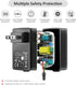 5V 2A AC Adapter, Basicvolt Versatile 5Volt 2Amp Power Supply Wall Charger Power Adapter w/ 8 Tips for Camera, BT Speaker, GPS, USB Hub, TV Box, W...
