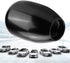 Qiilu Universal Car 6 Speed Manual Gear Shift Lever Knob Stick Head, Shifter Knob(Black)...