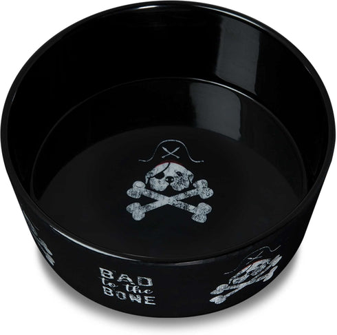 Loving Pets Dolce Moderno Bad to The Bone Dog Bowl, Large...