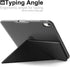 KHOMO Horizontal and Vertical Display Stand Capable Cover for iPad Pro 12.9 Inch Case 3rd Generation (Released 2018) - Dual Origami Series - Black...