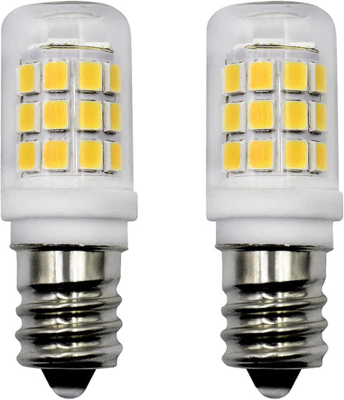 E12 LED Fridge Water Dispenser Light Bulb 2W(15W Replacement) 120V T5 Tubular Appliance Bulb for Chandeliers Home Lighting Refrigerator/Dryer Drum...