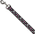 Dog Leash Skulls Stars Black White Pink 4 Feet Long 1.5 Inch Wide...