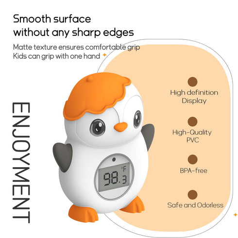 Baby Bath Thermometer Floating Toy for Infant Safety - Baby Water Thermometer for Bathtub with Auto On/Off & Temperature Warning - Bath Tub Toy Gi...