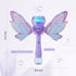 automatic bubble wand, upgrade princess bubble blower with LED light and bubble solution 6 wands for girls/kids, portable outdoor/indoor toy for t...