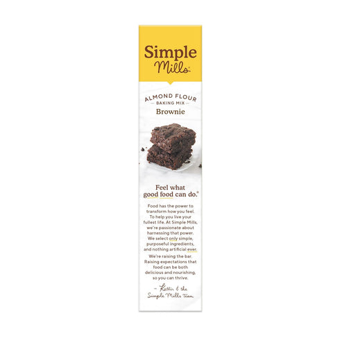 Simple Mills Almond Flour Baking Mix, Chocolate Brownie Mix - Gluten Free, Plant Based, 12.9 Ounce (Pack of 1)...