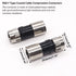 mxuteuk 12PCS RG6 Compression Connectors F Type Coax Connector with Waterproof Seal Ring (Use with Wire Stripper Crimping Pliers) G024-BK...