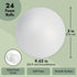 Juvale 3-Inch Foam Balls for Crafts - 24-Pack White Spheres - Smooth Polystyrene Balls for Decor & DIY - Versatile Craft Supplies for Painting...