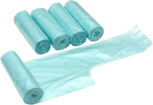 4 GALLON Bathroom Trash Bags, 5 Rolls/100 Counts Small HANDLES Garbage Bags for Office, Kitchen,Bedroom Waste Bin,Colorful Portable Strong Rubbish...