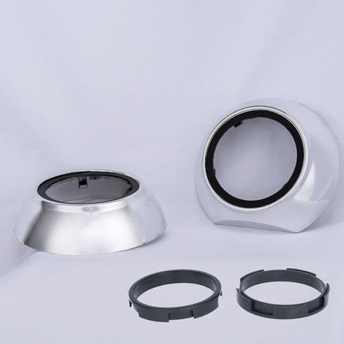 YUFANYA 3.0Inch Projector Shrouds Universal Silver Mask for 2.5Inch or 3.0Inch Projector Lens...