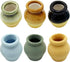 Miniature Terracotta Pots, 6 Pieces Mini Ceramic Clay Flower Pots Pottery Planter for DIY 1:12 Dollhouse Fairy Garden Flower Plants Bonsai Micro L...
