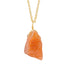 Natural Raw Sun Stone Crystals Pendant Necklace, Raw Gemstone, Energy Healing Crystals, Gift for Her, Birthday, Gemstone Jewelry 18 inch...