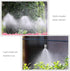 Plastic Mist Misting Nozzle Sprinkler Tee Joints for Misting Watering Plant Flower Cooling System Home Garden Irrigation, 20pcs...