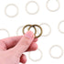 Swpeet 60Pcs Heavy Duty 3/4 Inch - 20mm Bronze Multi-Purpose Metal O Ring Metal Rings for Hardware Bags Ring Hand DIY Accessories Keychains Belts ...