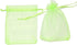 100Pcs Organza Bags, 4x6 Inch Sheer Drawstring Gift Bags, Light Green Organza Jewelry Pouches, Wedding Party Favor Pouches, Jewelry, Cosmic Busine...