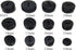 20 Pcs Black Male Thread 16mm OD Diameter Carbon Brush Holder Caps to Replacement Parts For Power Tools ?16mm?...