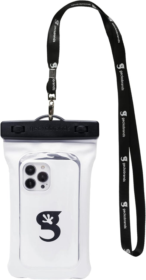 geckobrands Float Phone Dry Bag - Waterproof & Floating Phone Pouch – Fits Most iPhone and Samsung Galaxy Models...