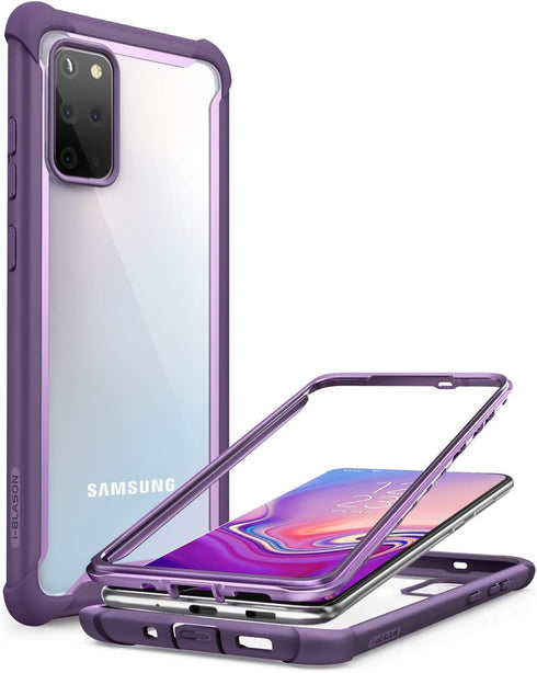 i-Blason Ares Series Rugged Clear Protective Bumper Case for 6.7-Inch Samsung Galaxy S20+ Plus 5G (2020), Purple...