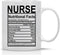 Nurse Nutritional Facts - Funny Nurses Mug - 11OZ Coffee Mug - Mugs For Hardworking Nurses - Funny Medical Mugs for Students Doctors, Nursing or S...