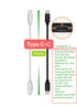 10-Pack Multi Short USB Cables & TypeC-C Cables for Charging Stations Compatible/w iPhone15, iPhone5-14/ iPads/iPad Mini/iPad Pros/Samsung Moblies...