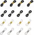 16 Pcs Eyeglasses Chain Ends Anti Slip Silicone Spring Rubber Connector Holder Retainer for Eyeglass Sunglasses Necklace Chain Adult Accessories...
