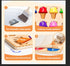 Wooden Puzzles for Toddlers,Montessori Toys,Preschool Learning Activities,Peg Puzzle with Ice Cream Shape and Color Number Matching Educational To...