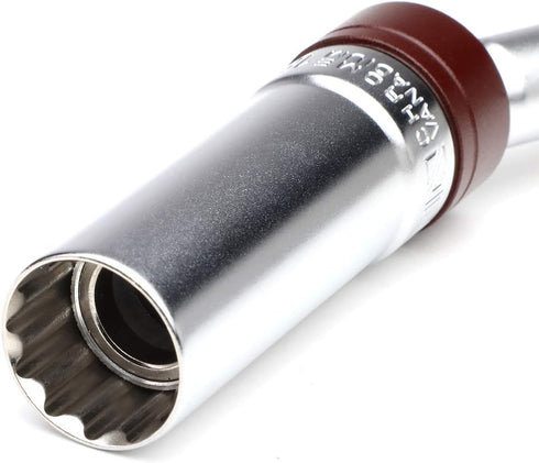 DNA Motoring TOOLS-00100 Spark Plug Swivel – 6 in, 360 Degree Ball Swivel w/Chrome Plated Finish, Knurled Shaft...