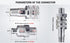 Bonvoisin ZG 3/8" Quick Connectors for Hydraulic Cylinder Jacks...