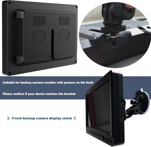 Windshield Mount?Car Windshield Suction Cup Camera Mount for 7 inch Display Monitor of Backup Camera...