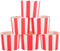 Webake 50pcs Full Size 6oz Paper Baking Cups Red Cupcake Liners Paper Snack Cups for Popcorn Cupcake Muffin Case Cupcake Bath Bomb, for Movie Part...