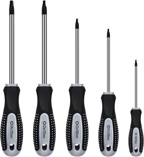 Owl Tools Robertson Square Head Screwdriver Set (5 Pack in the Following Sizes: #0, 1, 2, 3, and #4) Forged Steel with Magnetic Tips & Soft Ergono...