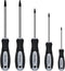 Owl Tools Robertson Square Head Screwdriver Set (5 Pack in the Following Sizes: #0, 1, 2, 3, and #4) Forged Steel with Magnetic Tips & Soft Ergono...