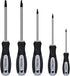 Owl Tools Robertson Square Head Screwdriver Set (5 Pack in the Following Sizes: #0, 1, 2, 3, and #4) Forged Steel with Magnetic Tips & Soft Ergono...