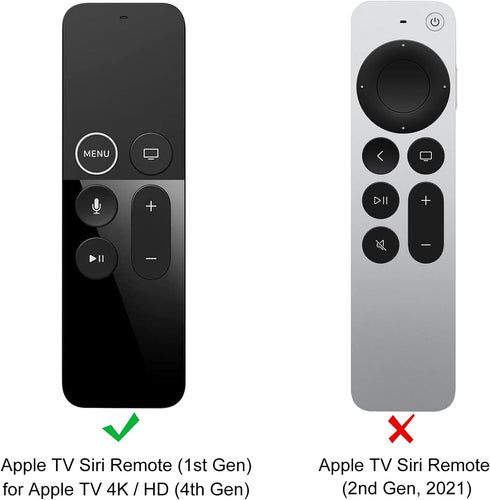 SITHON Silicone Case for Apple TV Siri Remote (1st Generation), Lightweight Shockproof Anti Slip Protective Cover for Apple TV 4K Siri Remote Cont...