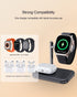 2 in 1 Charger Stand for Apple Watch and AirPods, Foldable Watch Charging Dock Compatible with Apple Watch Series Ultra/9/8/7/6/Se/5/4/3 & Airpods...