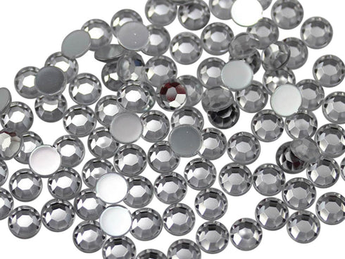 Allstarco 1000PCS 4.5mm SS20 Crystal Clear A01 Acrylic Flat Back Rhinestones for Jewelry Making and Face Painting Card Making Embelishments Plasti...