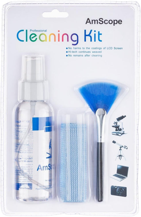 AmScope CK-I 3 in 1 LCD Professional Cleaning Kit for Laptop, TV, Monitor and Camera Lens...