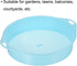 MECCANIXITY Garden Sifting Pan, Round Potting Sieve Plastic Mesh Filter Soil Screen Gardening Tool for Garden Yard, Blue 2 Pack...