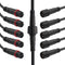 mxuteuk 6 Pairs 22AWG 2 Pin Electrical Connector,5.87in/15cm Wire Waterproof Male Female Connector,for LED Strip,Car,Truck,Boat...