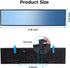 JOYTUTUS Rear View Mirror, Universal 11.81 Inch Panoramic Convex Rearview Mirror, Interior Clip-on Wide Angle Rear View Mirror to Reduce Blind Spo...