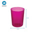 iDesign Round Plastic Trash Can for Bath, Bedroom, Office The Finn Collection –, 7.64" x 10", Magenta...
