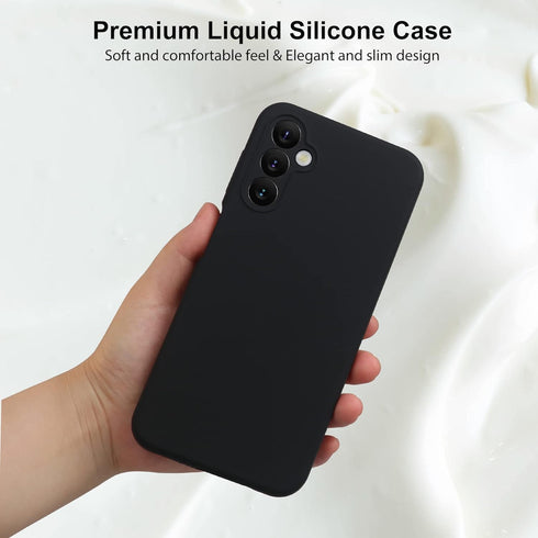 Varikke Compatible with Samsung Galaxy A54 5G Case Liquid Silicone, Soft Skin Touch Gel Rubber Case with Soft Microfiber Lining, Cute Slim Shockpr...
