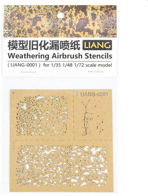 1Set DIY Decoration Weathering Airbrush Stencils Tools for 1/35 1/48 1/72 Scale Model...
