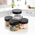 Tosnail 30 Pack 4 oz Clear Plastic Jars with Black Lids Leak-Proof Round Food Safe Storage Containers for Kitchen Use, Beauty Products, Slime, Spi...