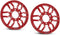 DS18 PRO-GRILL6 Speaker Cover - 6.5-Inch Car Audio Plastic Universal Speaker Grill Cover, Cover and Protect Your Speakers - Red - Set of 2...