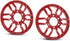 DS18 PRO-GRILL6 Speaker Cover - 6.5-Inch Car Audio Plastic Universal Speaker Grill Cover, Cover and Protect Your Speakers - Red - Set of 2...