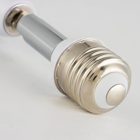 1Pc White E26/E27 Light Bulb Socket Extender Adapter 180 Degree Bendable Light Fixture E26/E27 to E26/E27 Base Adjustable E26/E27 to E26/E27 Socke...