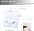 Adhesive Shower Curtain Rod Holder, 4 Pcs Tension Rod Holders, No Drilling | Invisible Rod Retainer, Transparent Wall Mount Holder for Shower Curt...