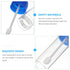 10Pcs Plastic Specimen Cups, 25-30ml Stool Container Sample , Urine Cup with Spoon and Lid for Laboratory...