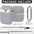 for Airpods Case Cover 2&1 with Cleaner Kit,Soft Silicone Protective Case for Apple AirPods 2nd/1st Generation Charging Case with Keychain,Shockpr...